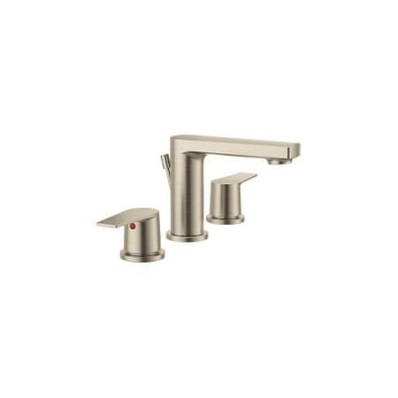 Moen Two-Handle Widespread Lav W/ 50/50 Waste 40606BN